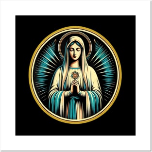 Our Lady of Fatima Rosary Prayer Holy Blessed Mary Catholic Posters and Art